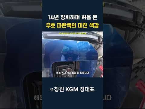 무쏘 파란색 매력 분석! 특별한 SUV 자동차 색상 추천