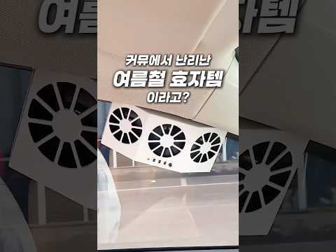 태양열 환풍기 써보니: 자동차 실내 온도 낮추는 여름 꿀템