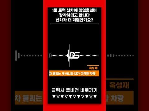 1톤 화물차: 신차 넘버 vs 중고차 가격 비교 및 연식별 장점