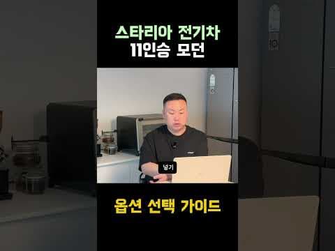 스타리아 전기차 투어러 11인승, 꼭 필요한 자동차 옵션은?