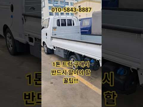 1톤 디젤 중고 트럭 가격, 왜 비쌀까? 사업용 자동차 구매 팁