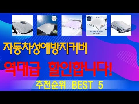 자동차 성애 방지 커버 추천 TOP5! 겨울철 차량 관리 꿀템