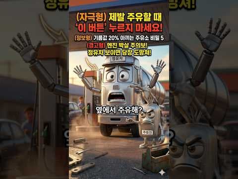 자동차 기름 절약 꿀팁! 연비 향상시키는 5가지 주유 방법