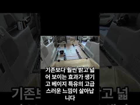 카니발 9인승 자동차 실내, 바닥 모노륨 시공 후기: 쾌적함 UP!