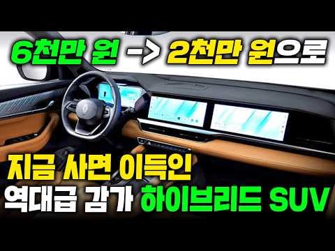 가성비 하이브리드 SUV 중고차 추천: 놓치면 후회할 꿀팁