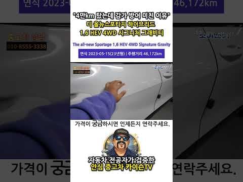 2023 스포티지 하이브리드 중고차 추천: 연비 좋고 디자인 예쁜 자동차