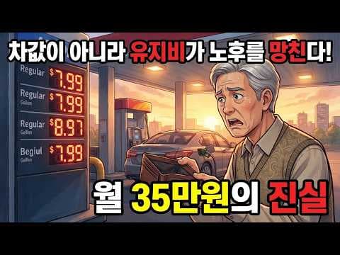2026년 60대 이후 자동차 유지비 비교 중형차 경차 전기차