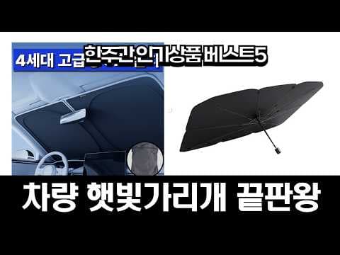 자동차 햇빛가리개 추천 TOP5! 여름철 실내 온도 낮추는 방법