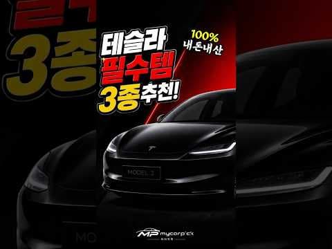 테슬라 자동차 용품 BEST 3, 놓치면 아쉬울 필수템