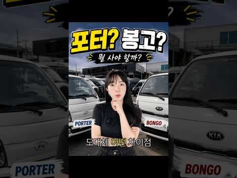 택배용 자동차 포터 봉고 중고차 비교, 어떤 차가 더 좋을까요?